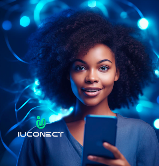 Cliente a utilizar a aplicação iUConect no telemóvel